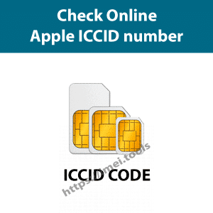 Check Apple ICCID number
