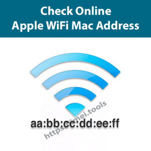 Check iPhone, iPad, iPod WiFi Mac Address using IMEI