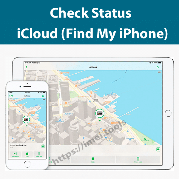 check find my iphone status on or off